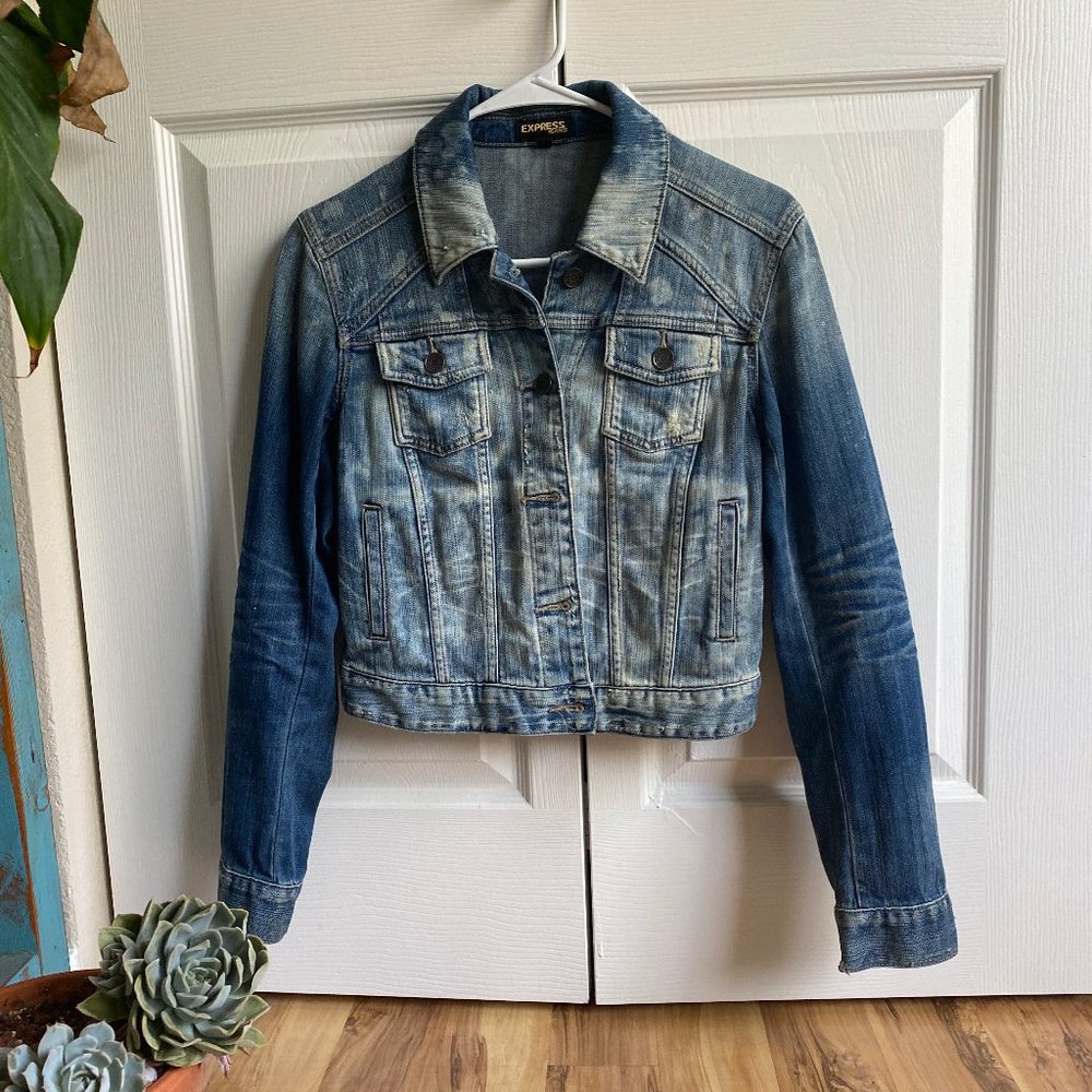 Express Cropped Jean Jacket